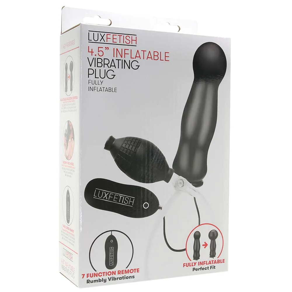 4.5 Inch Inflatable Vibrating Plug