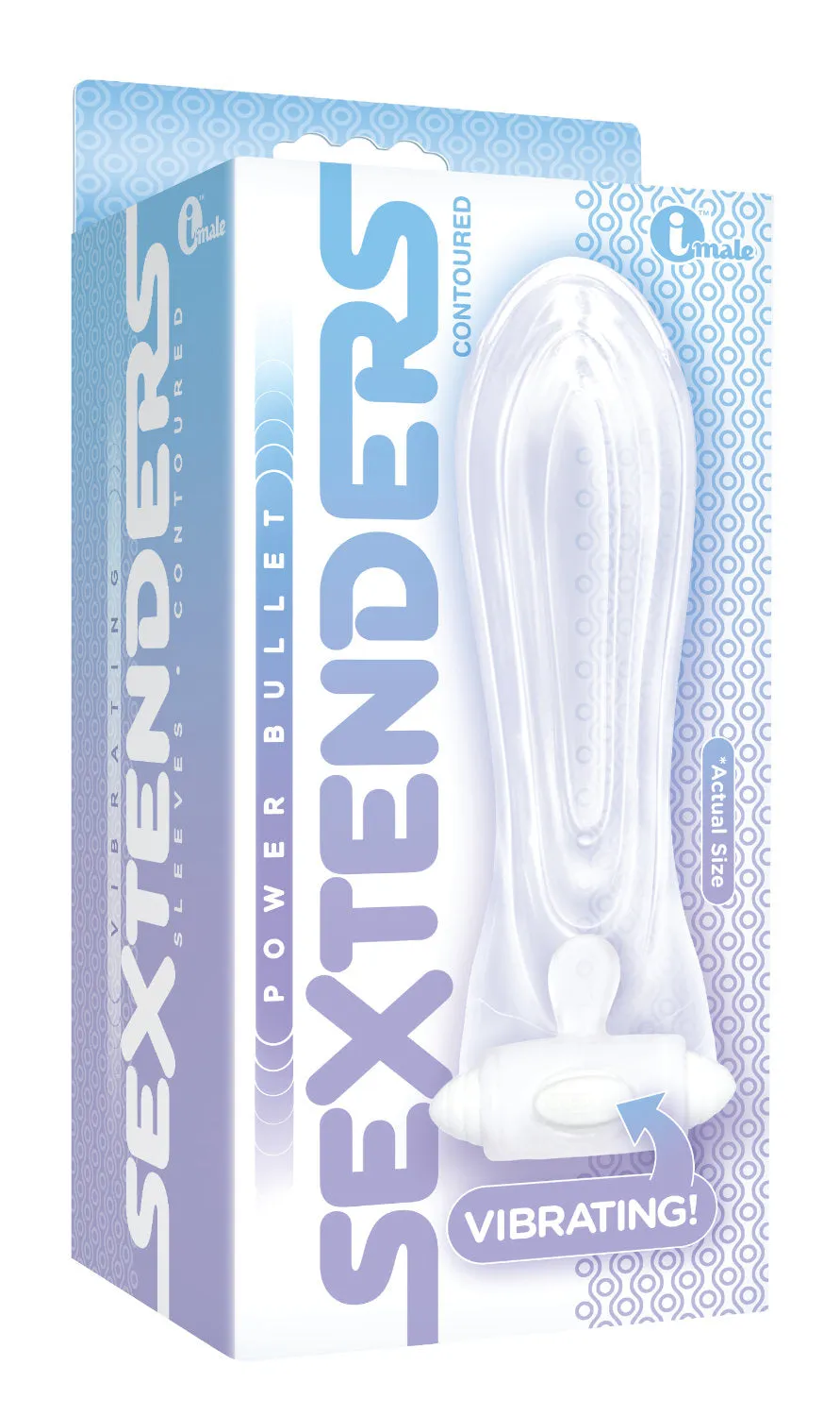 5" Vibrating Extender with Swirls, Nubs, and Ribs for Fun Adventures