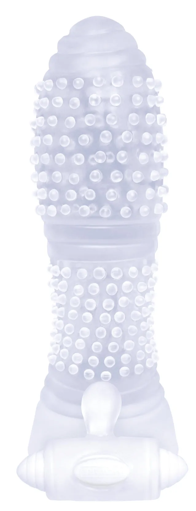 5" Vibrating Extender with Swirls, Nubs, and Ribs for Fun Adventures