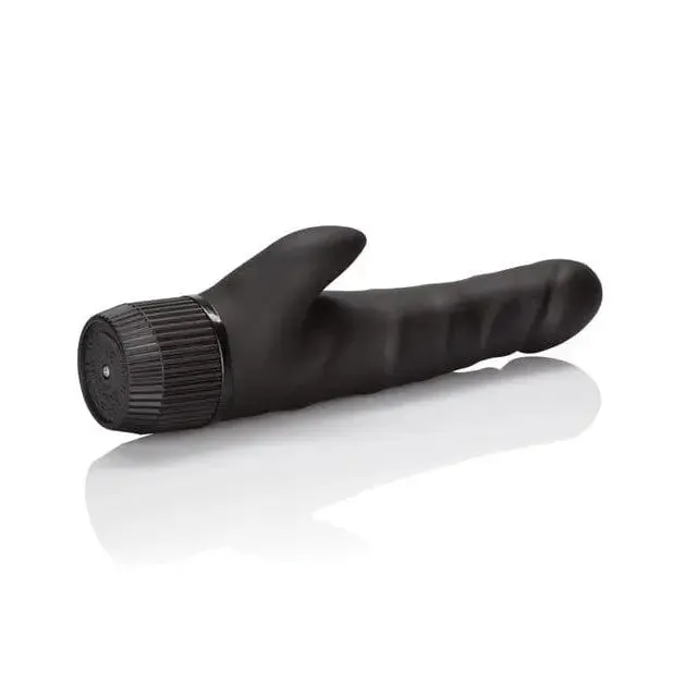 Futurotic Black Velvet 5" Dong W/clit Stimulator - Black