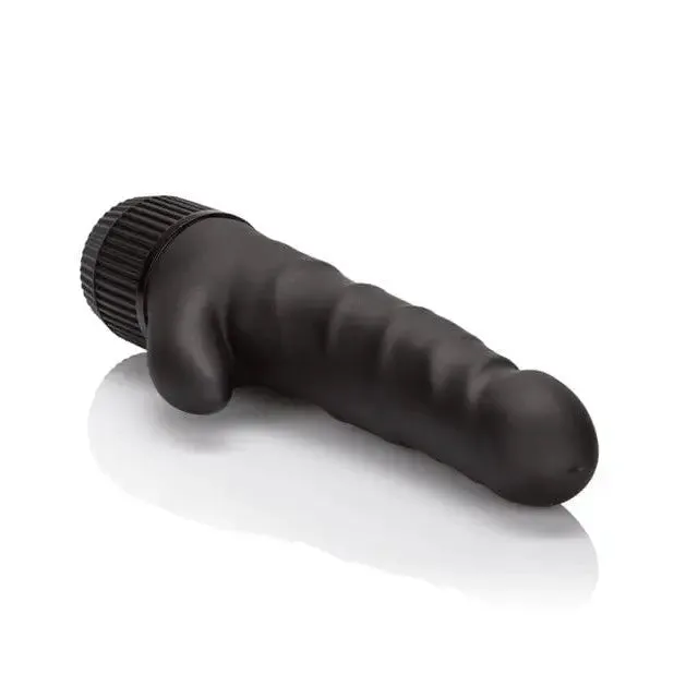 Futurotic Black Velvet 5" Dong W/clit Stimulator - Black