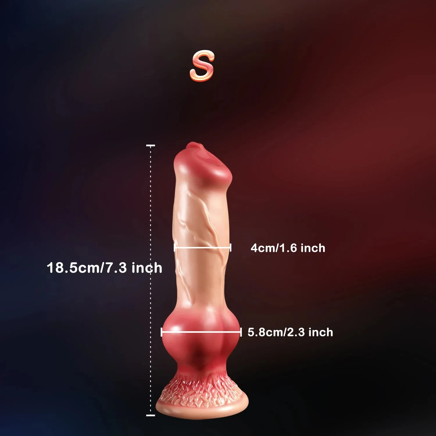 Huge Dog Dildo Butt Plug - Monster Animal Anal Dildos G Spot Prostate Massager