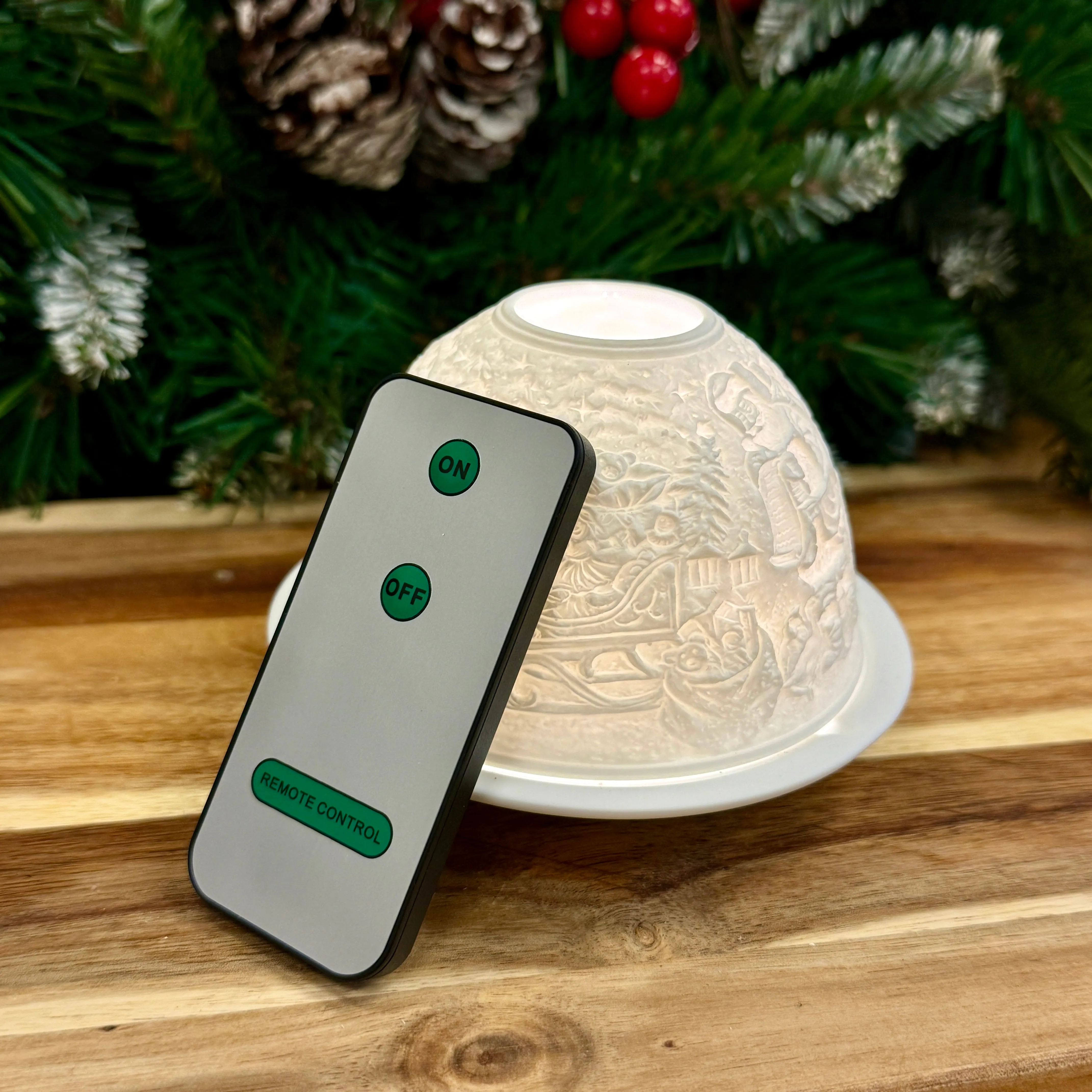 Luumii Lights LED Holiday Motif Porcelain Dome