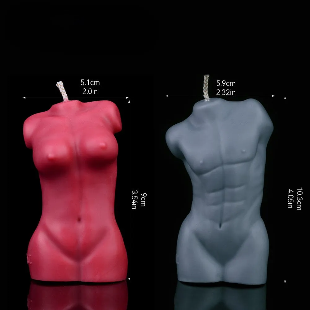 Naked Couple Statue Low Temperature Aromatherapy Candle Set