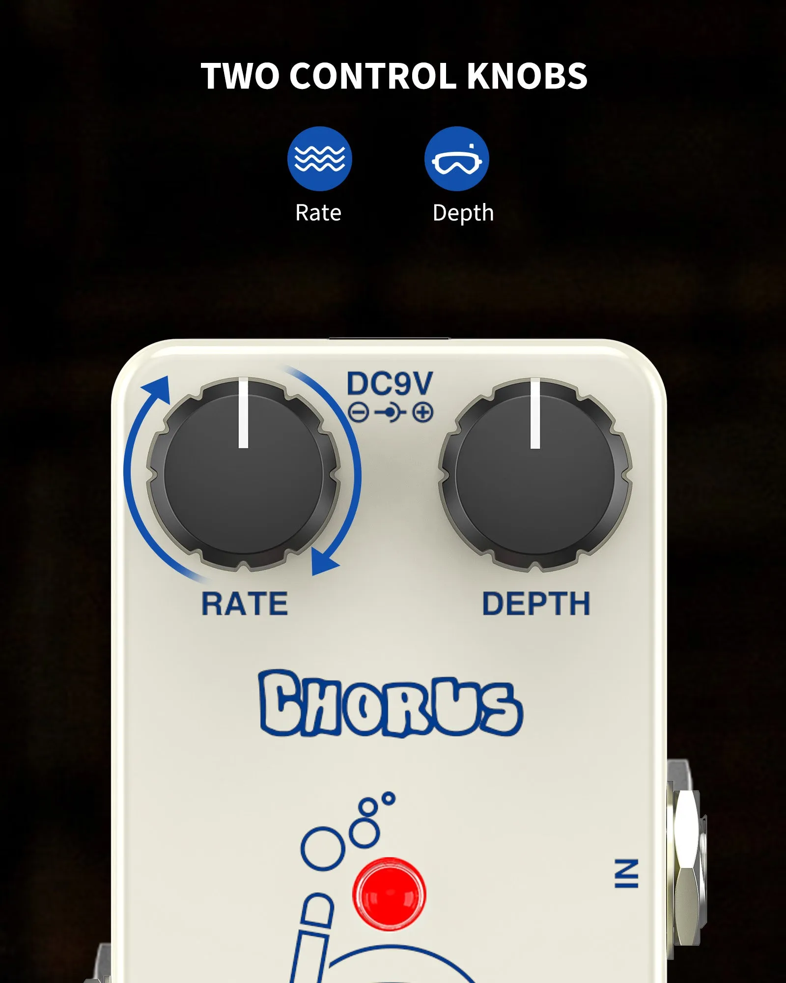 POGOLAB RS Series Effect Pedal Analog Delay/Distortion/Compressor/Overdrive/Chorus