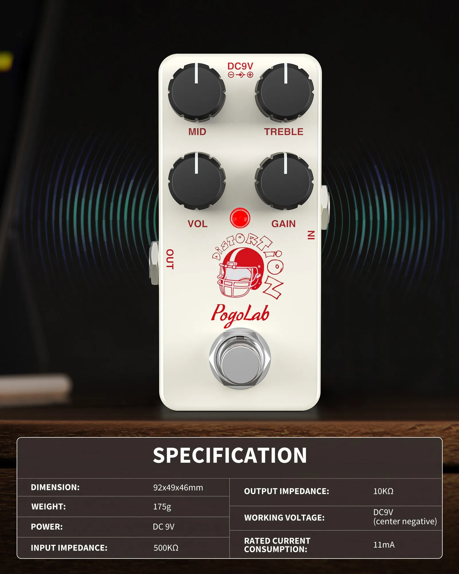 POGOLAB RS Series Effect Pedal Analog Delay/Distortion/Compressor/Overdrive/Chorus