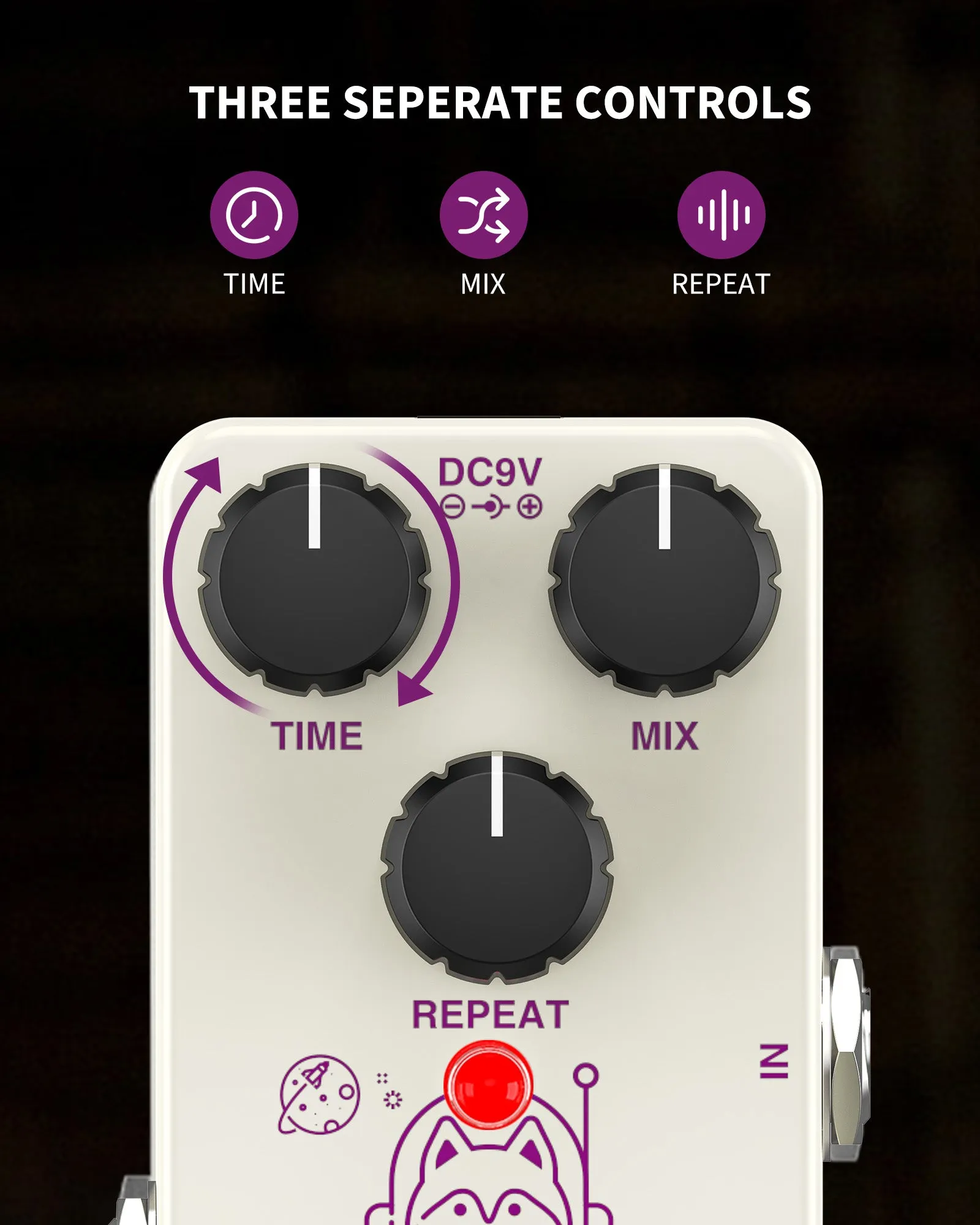 POGOLAB RS Series Effect Pedal Analog Delay/Distortion/Compressor/Overdrive/Chorus