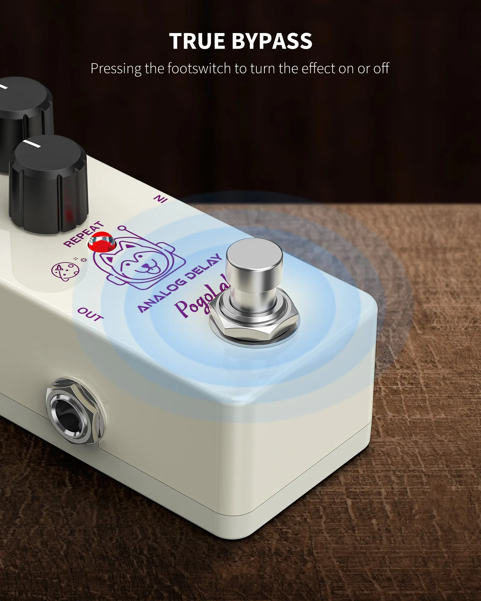 POGOLAB RS Series Effect Pedal Analog Delay/Distortion/Compressor/Overdrive/Chorus