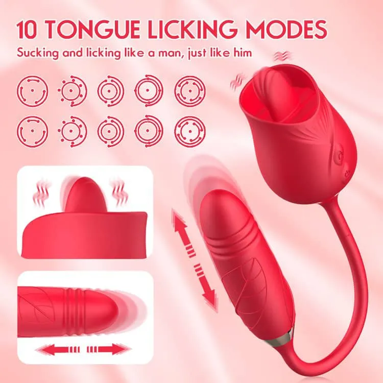 Thrusting Rose With Tongue