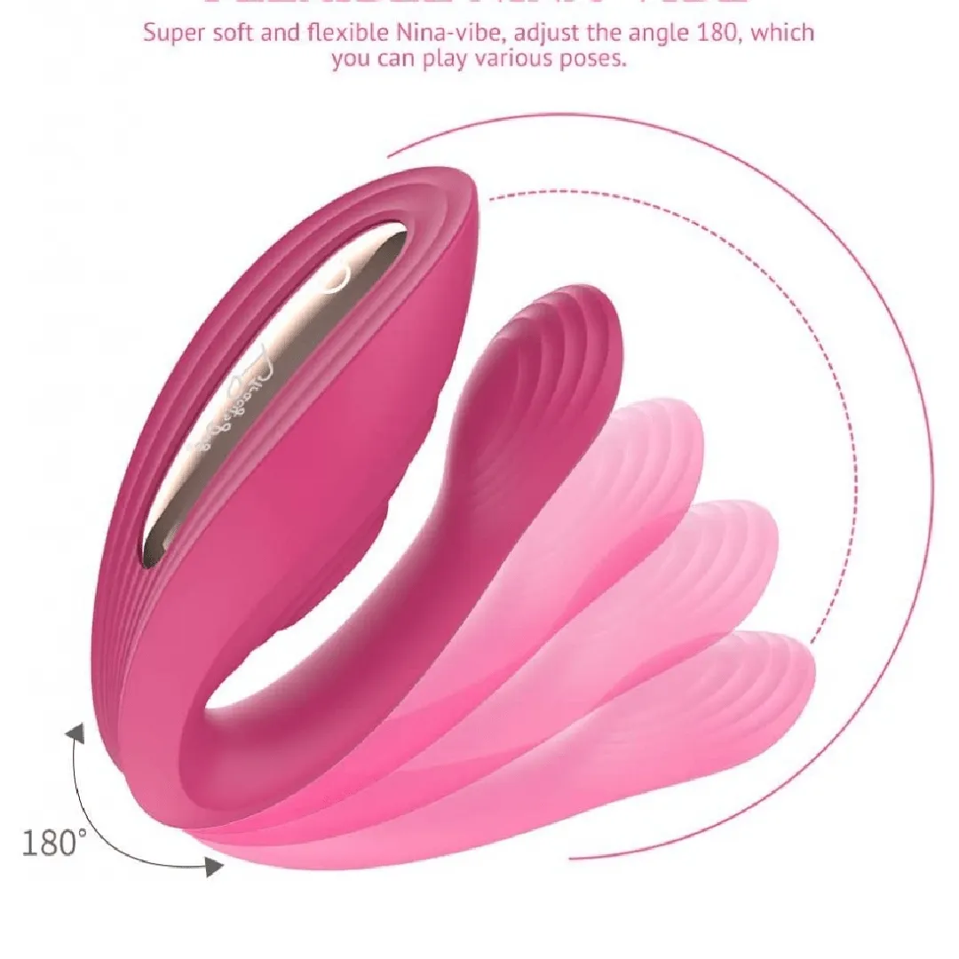 Tracy's Dog - Nina Remote Control Couple's Vibrator - Pink