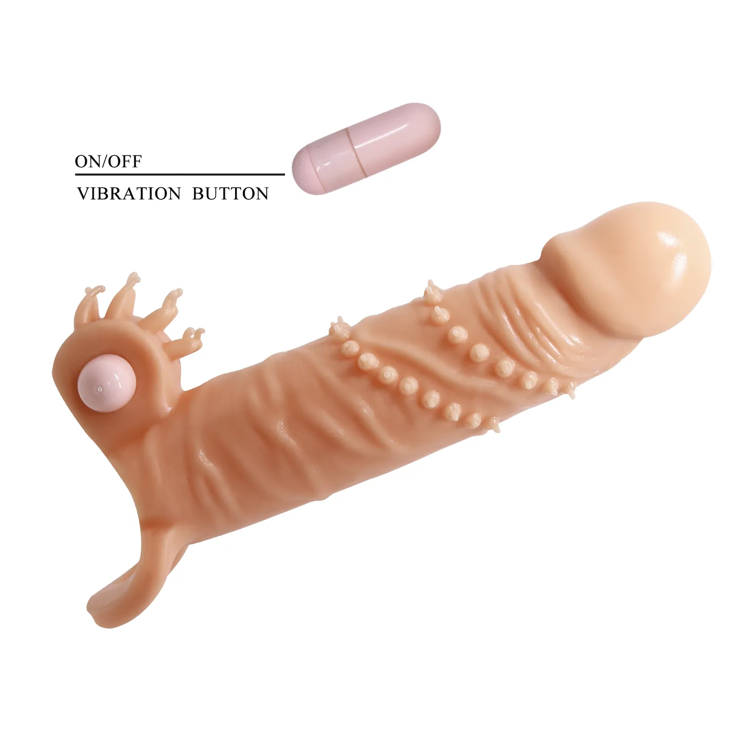 Vibrating Sleeve w Ball Strap